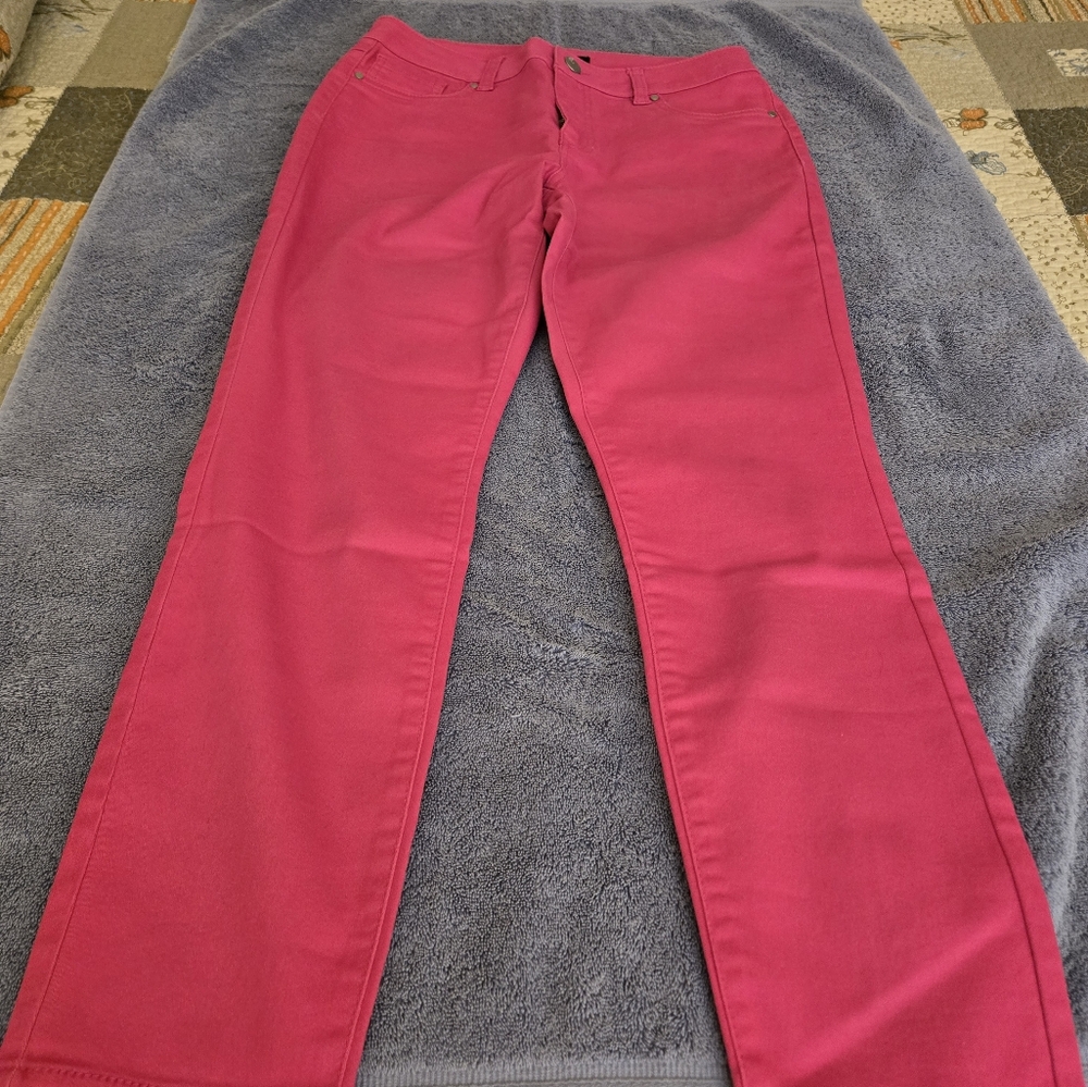 d. jeans Fushia Straight Leg Jeans Vibrant Style
